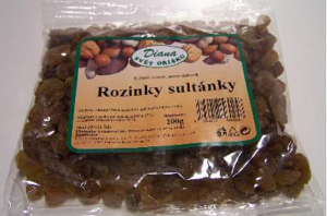 LEŠETICKÝ maso uzeniny - rozvoz zboží z eshopu Praha - Rozinky Sultánky 200g  IBK
